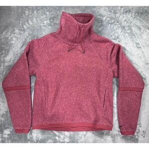 Nike Womens Funnel Neck Fleece Pullover Sweatshirt Rose Pink XS RN56323